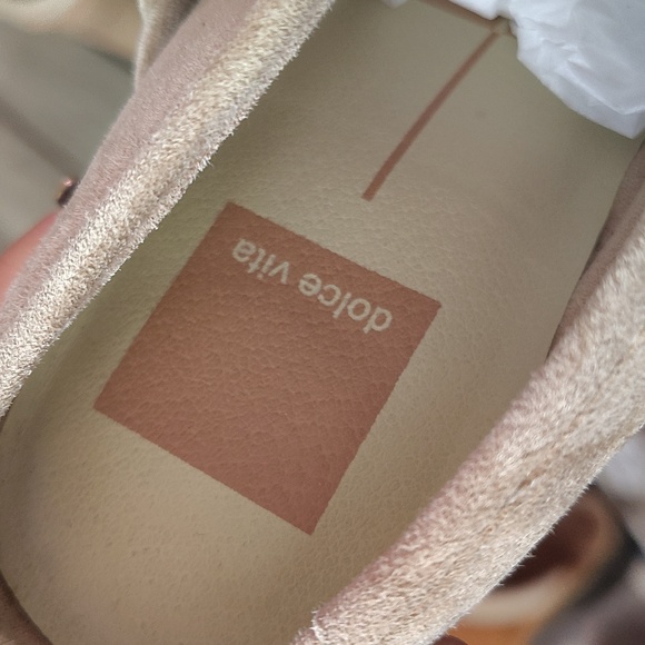 Dolce Vita Beige Braided Pointed Toe Leather Mules Size Woman's 8 - Picture 11 of 15